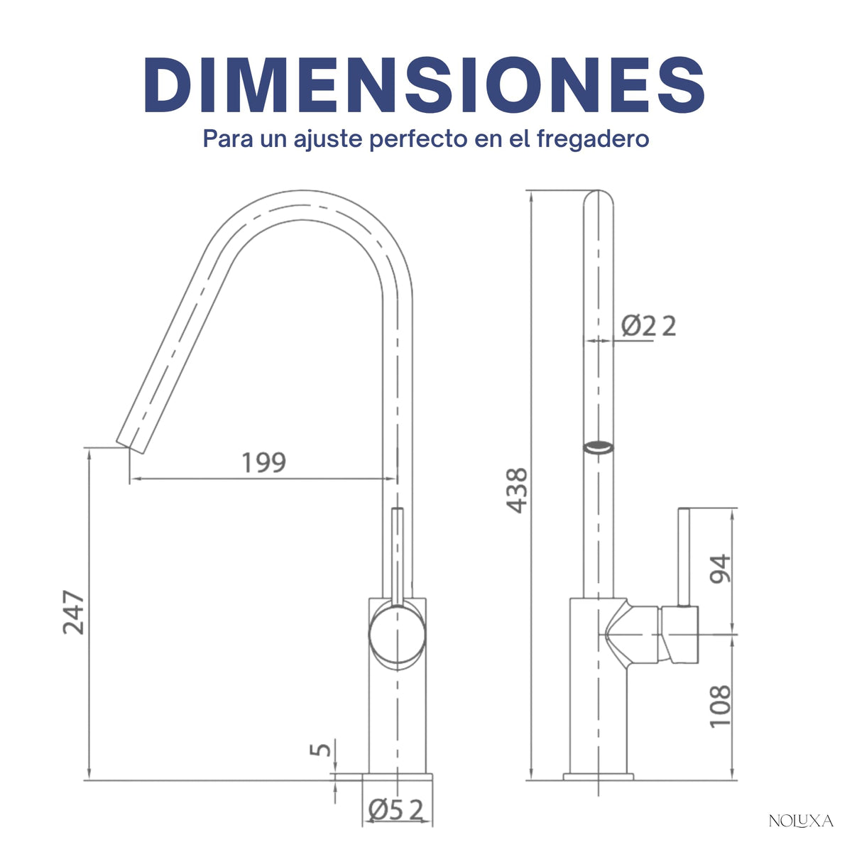 GRIFO DE COCINA SERIE KENIA