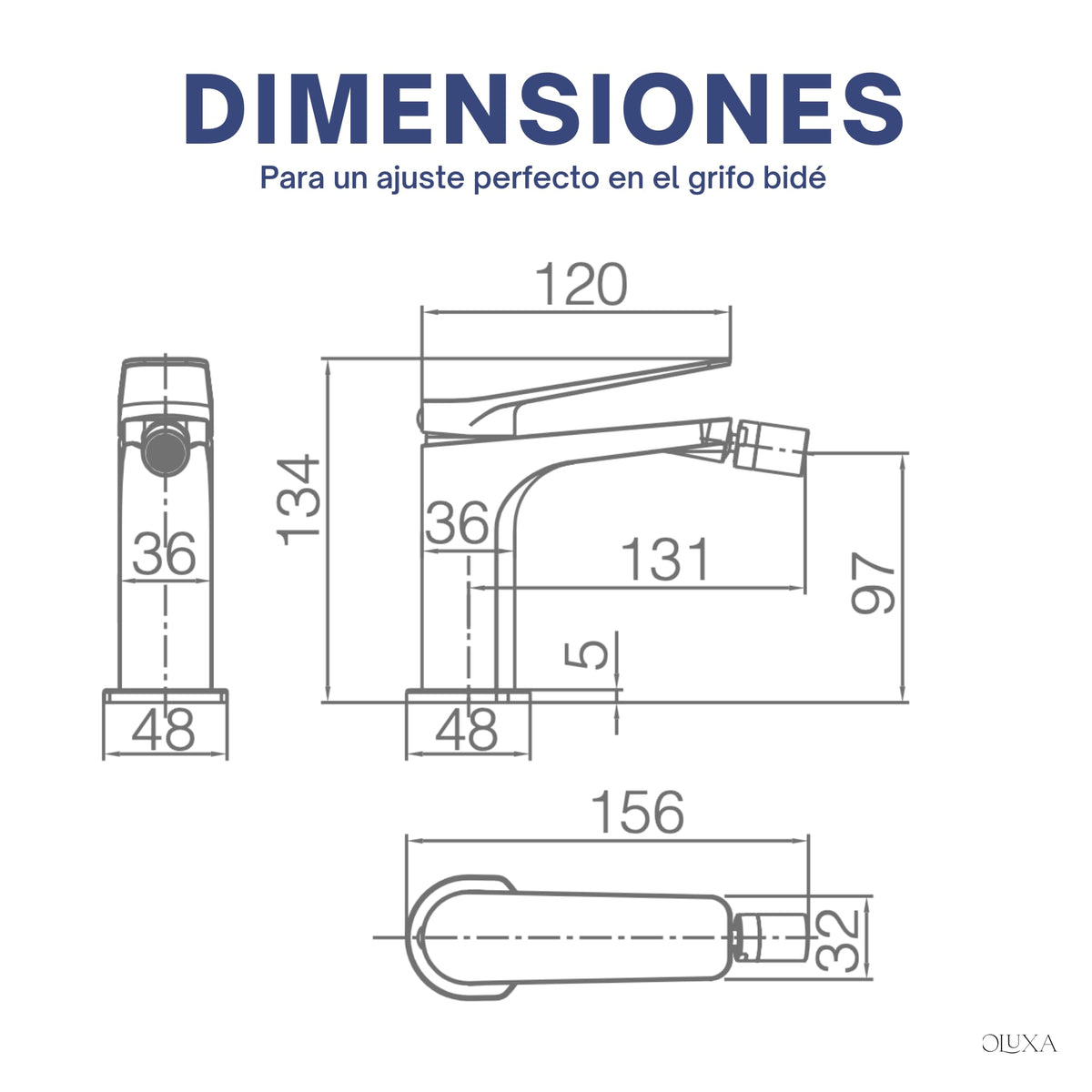 GRIFO BIDET MONOMANDO SERIE NÁPOLES