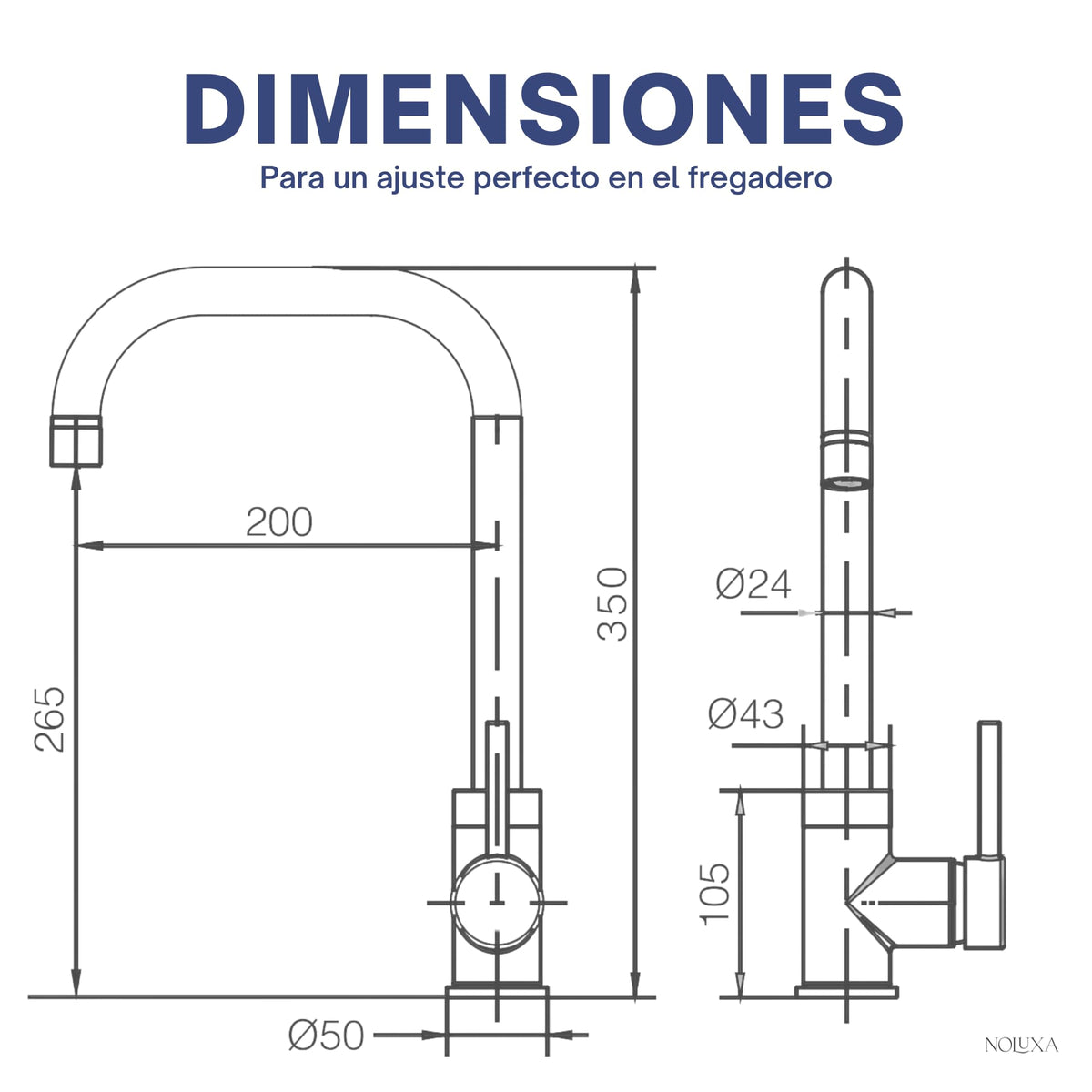 GRIFO DE COCINA SERIE LOIRA
