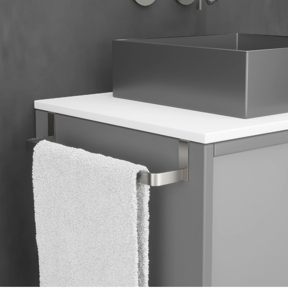 TOALLERO INTERIOR MUEBLE EN ACERO INOX. S.304