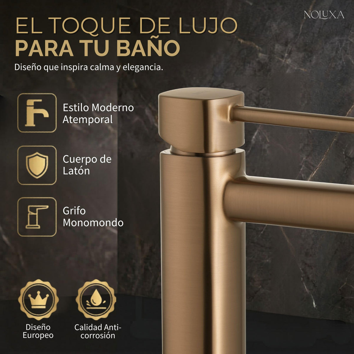 Mitigeur de lavabo à bec bas Série TOSCANA