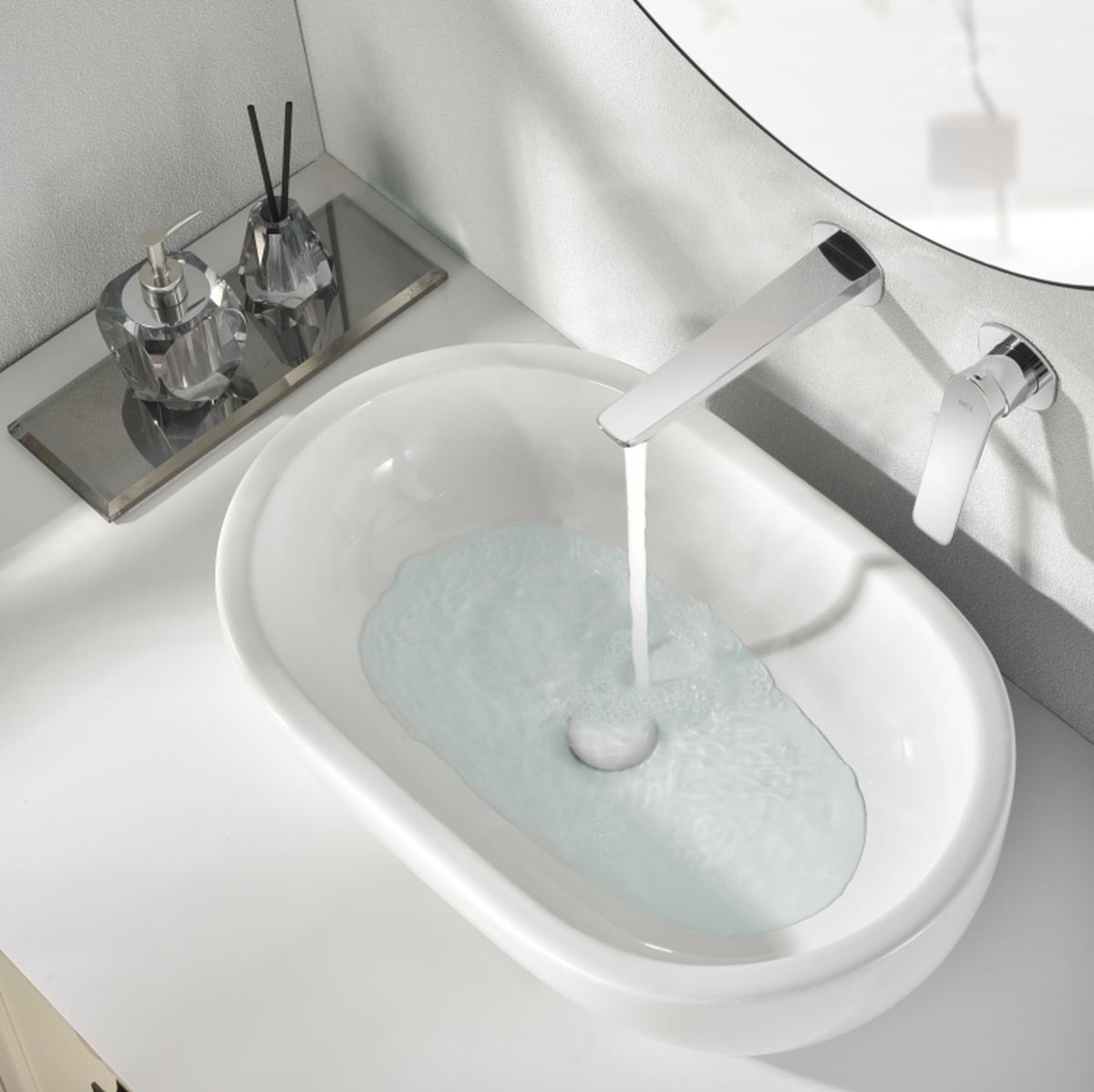 GRIFO LAVABO EMPOTRADO MONOMANDO SERIE NÁPOLES