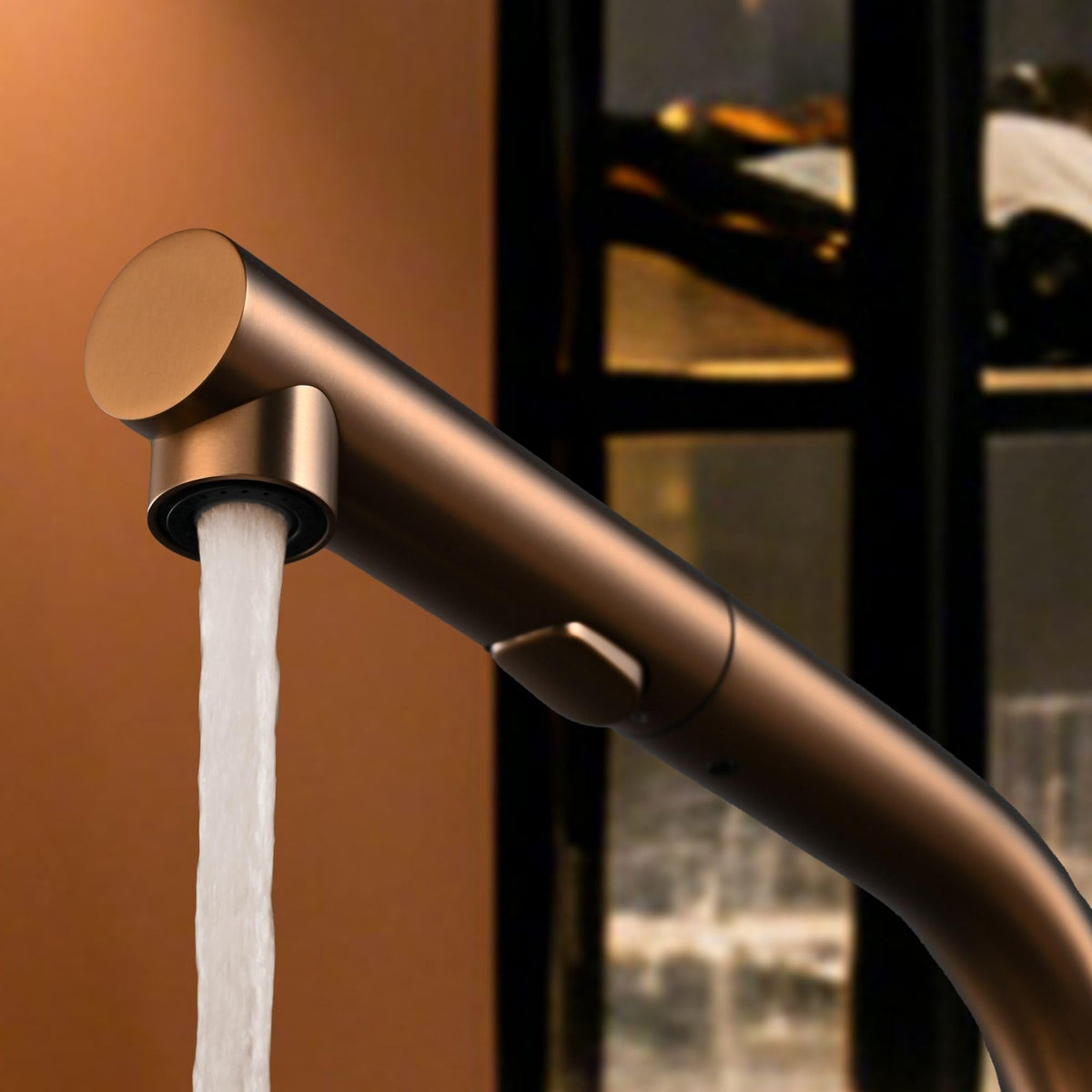 GRIFO DE COCINA EXTRAÍBLE CON DIFUSOR SERIE OPORTO