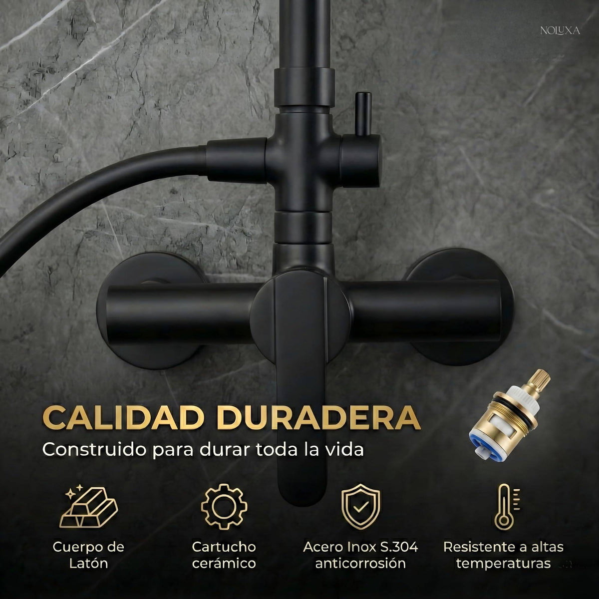 COLUMNA DE DUCHA MONOMANDO SERIE ROMA