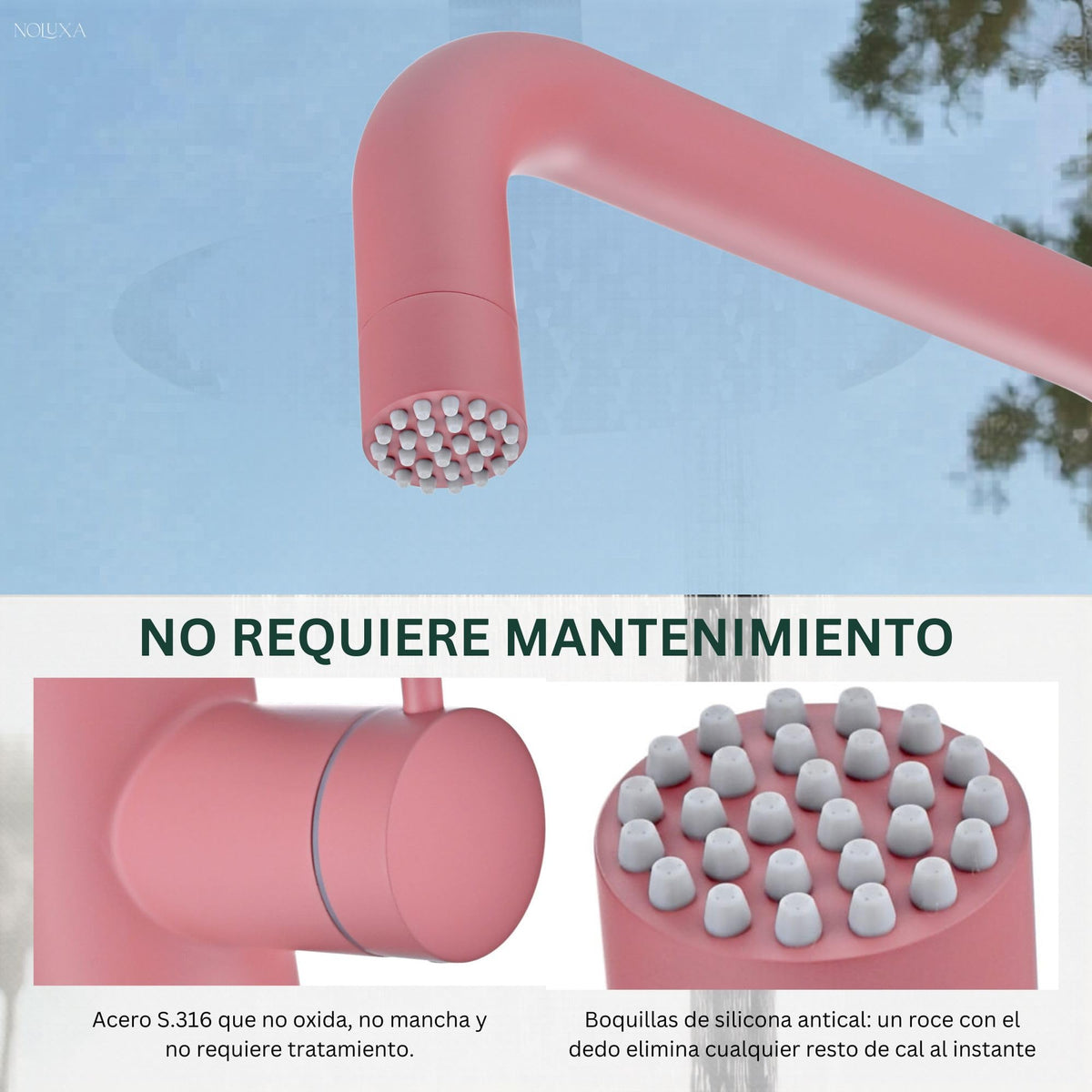 DUCHA PISCINA EXTERIOR EN ACERO INOX. S.316 SERIE UTAH