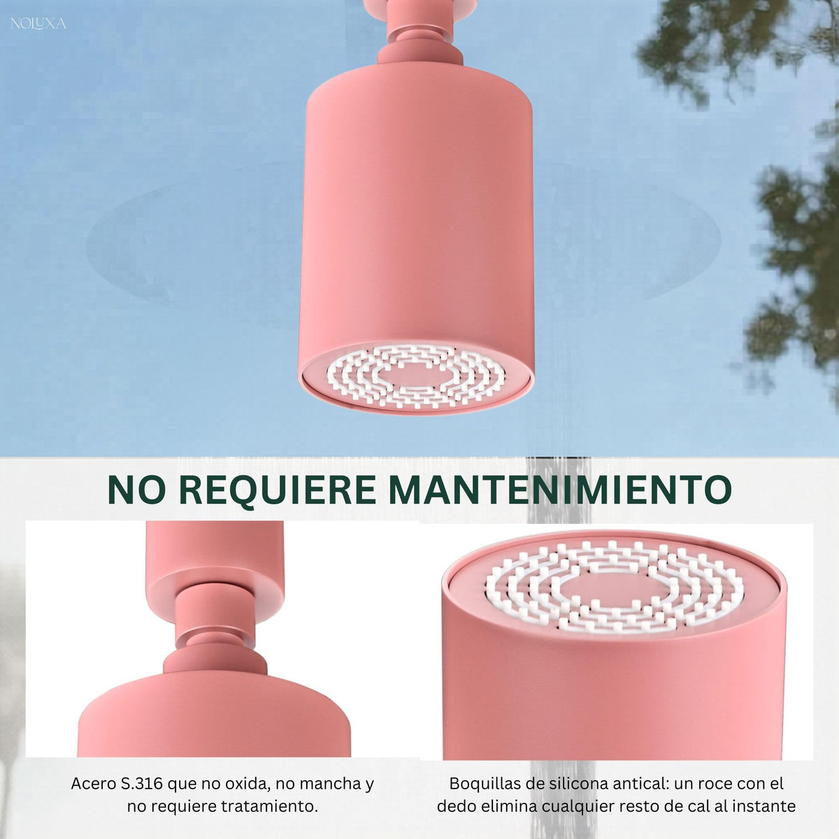 DUCHA PISCINA EXTERIOR EN ACERO INOX. S.316 SERIE POOL