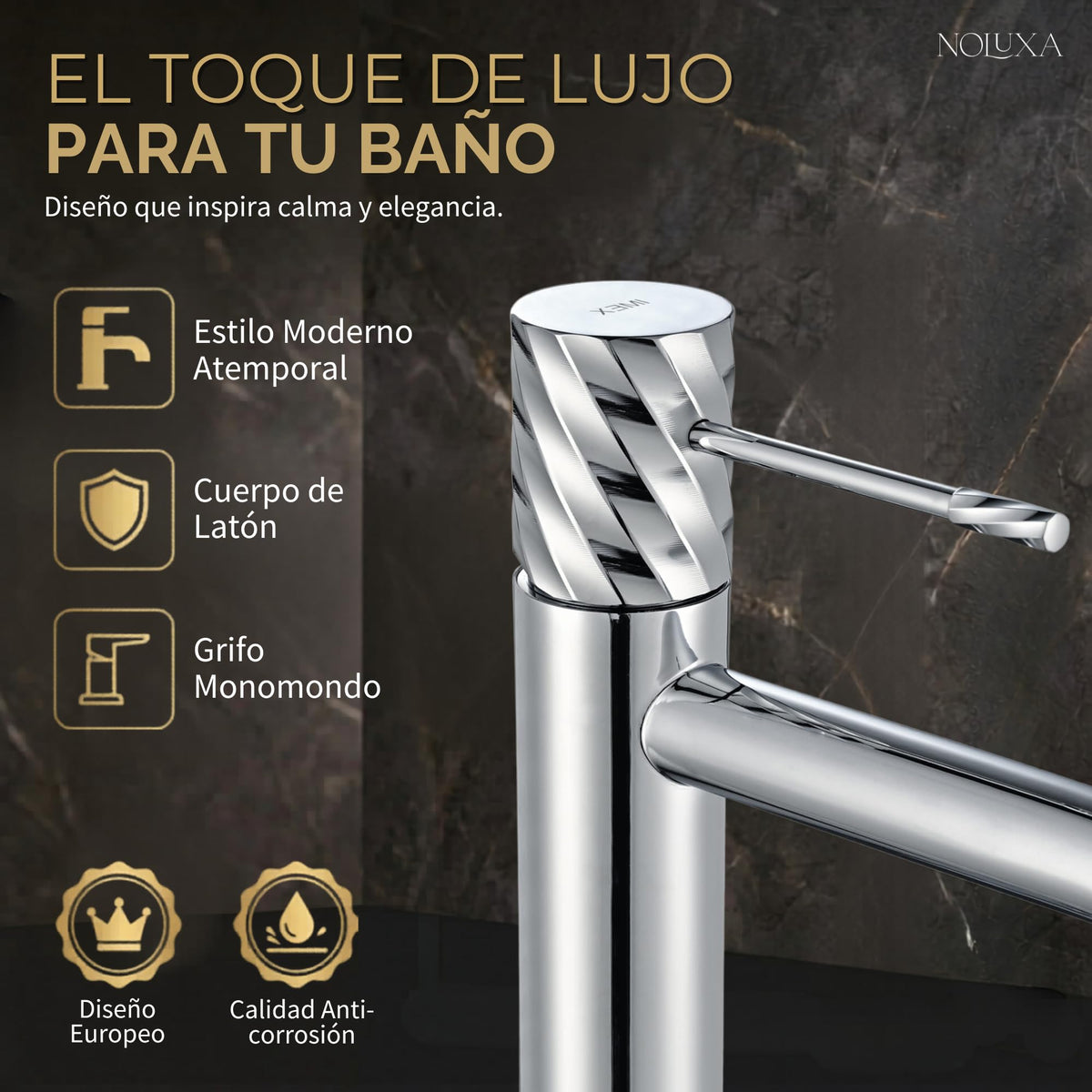 Miscelatore monocomando per lavabo con canna bassa Serie BLESS
