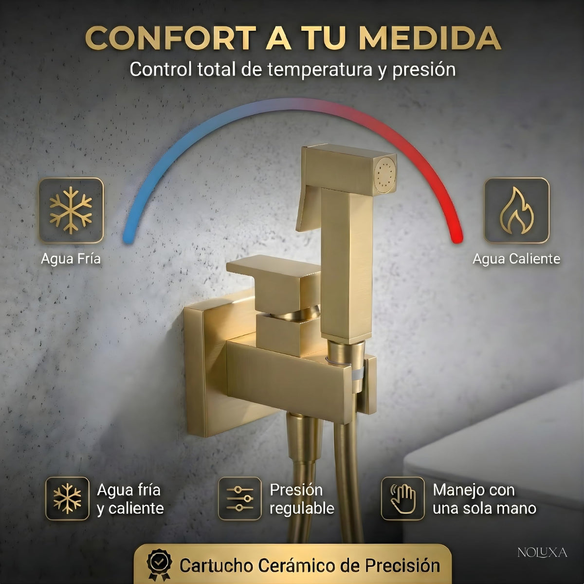 DUCHA HIGIÉNICA EMPOTRADA PARA WC SERIE IRLANDA
