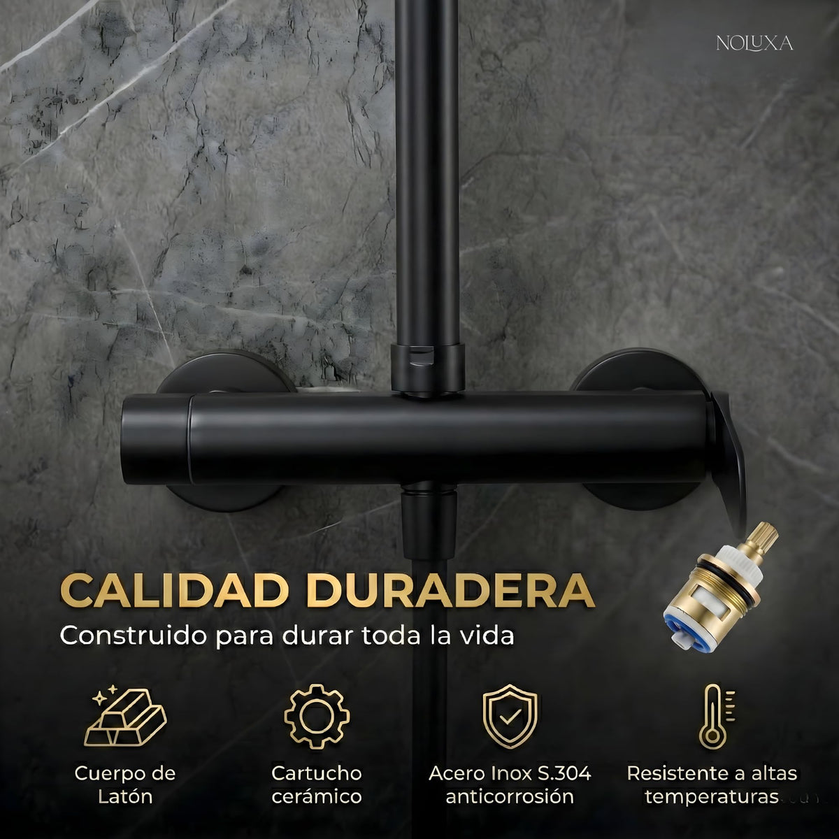 COLUMNA DE DUCHA MONOMANDO SERIE DINAMARCA