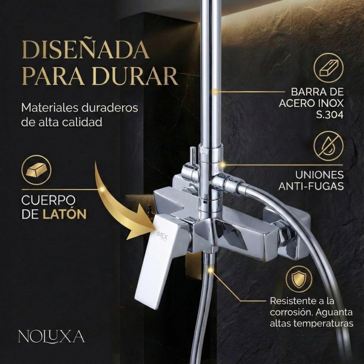 Colonne de douche avec mitigeur Série ART