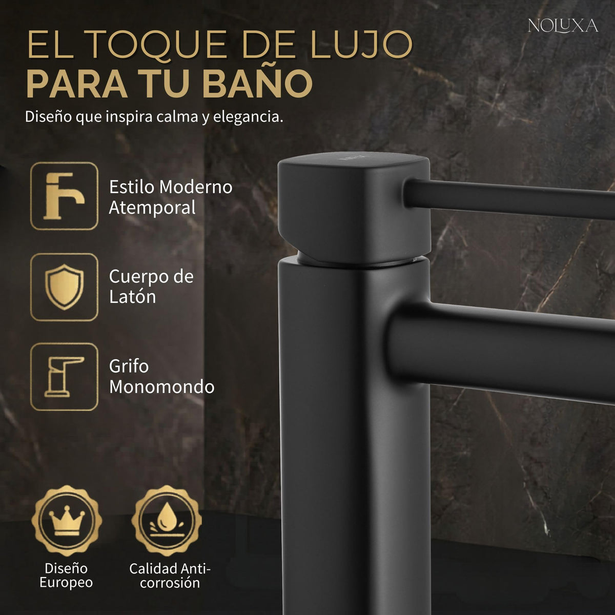 Mitigeur de lavabo à bec bas Série TOSCANA