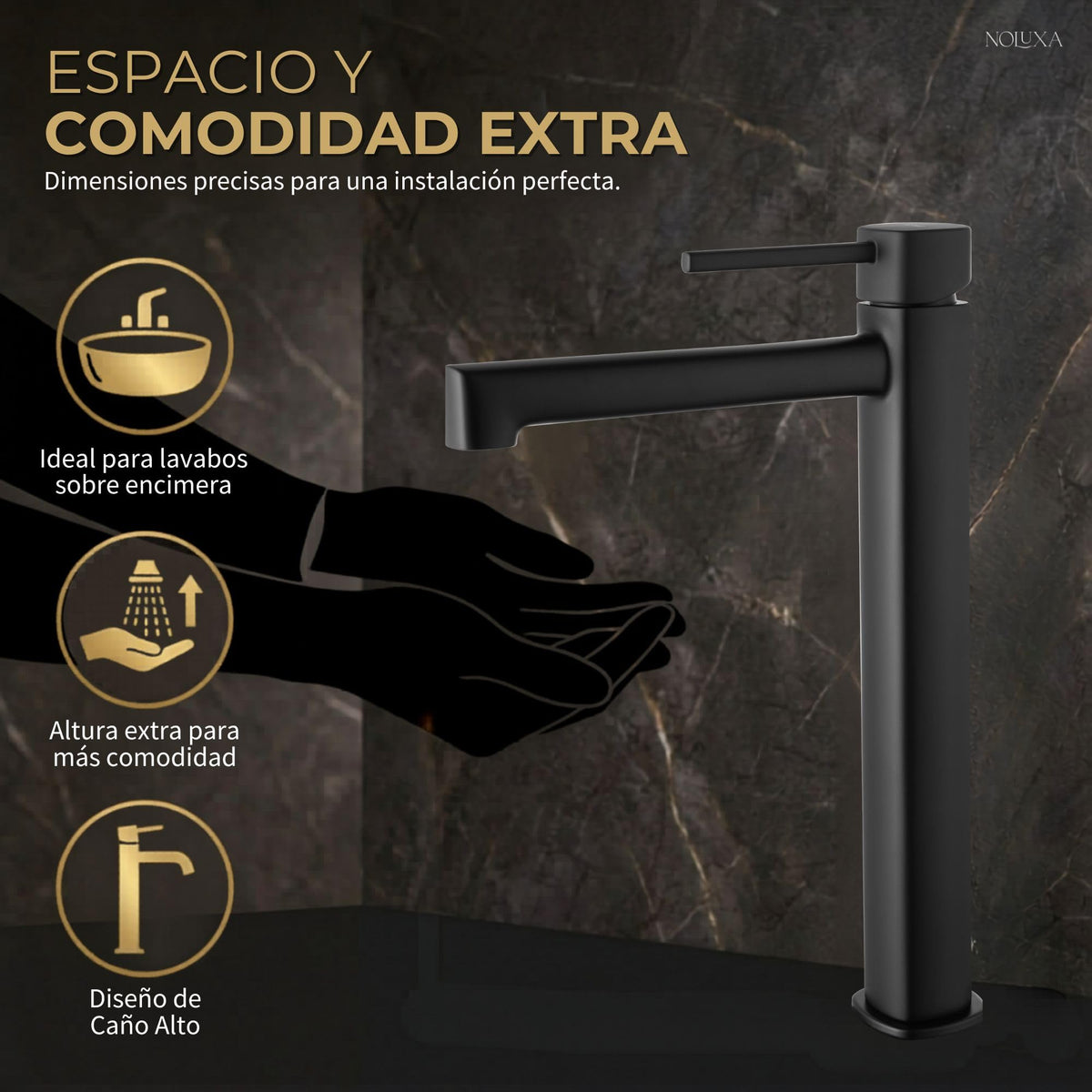 Tall-spout single-lever basin mixer TOSCANA SERIES