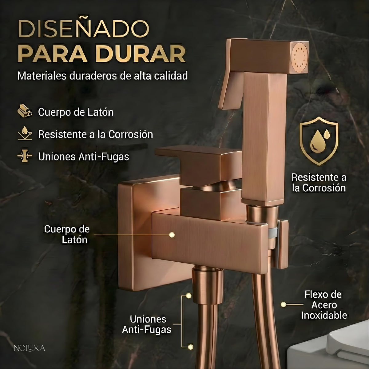 DUCHA HIGIÉNICA EMPOTRADA PARA WC SERIE IRLANDA