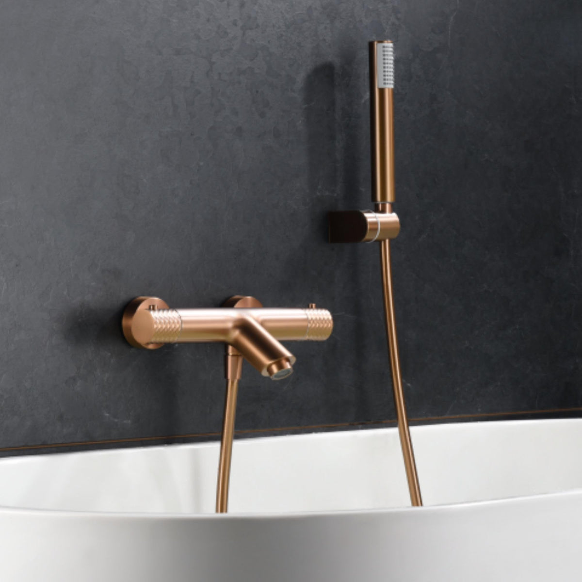 GRIFO BAÑERA Y DUCHA TERMOSTÁTICO SERIE GÉNOVA