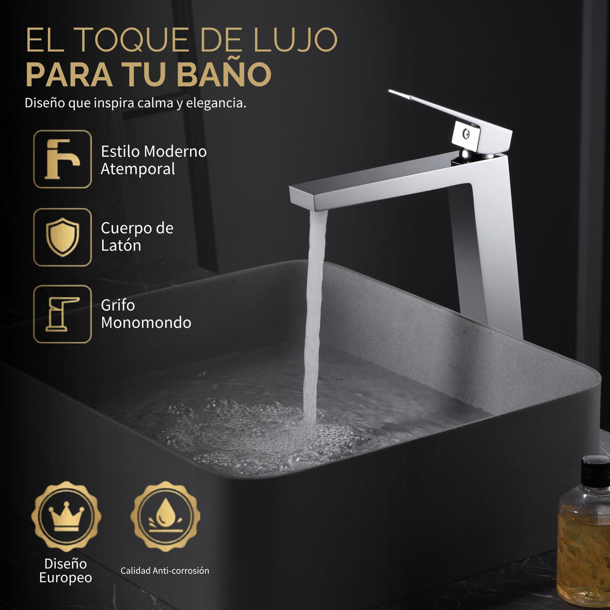 Tall-spout single-lever basin mixer ART SERIES