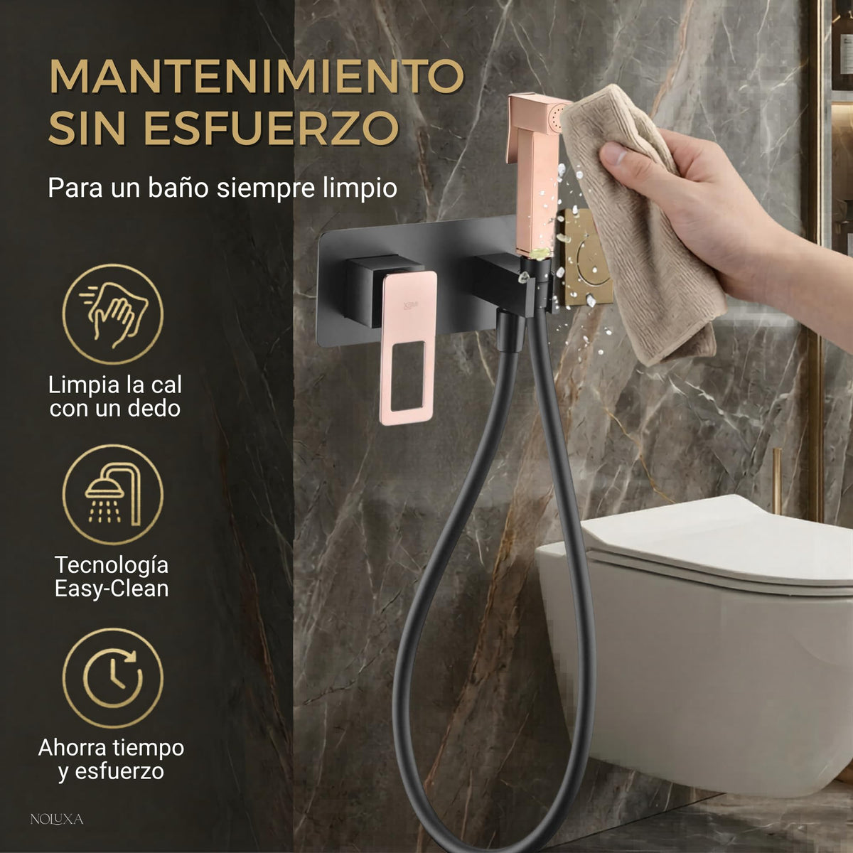 DUCHA HIGIÉNICA EMPOTRADA PARA WC SERIE SUECIA