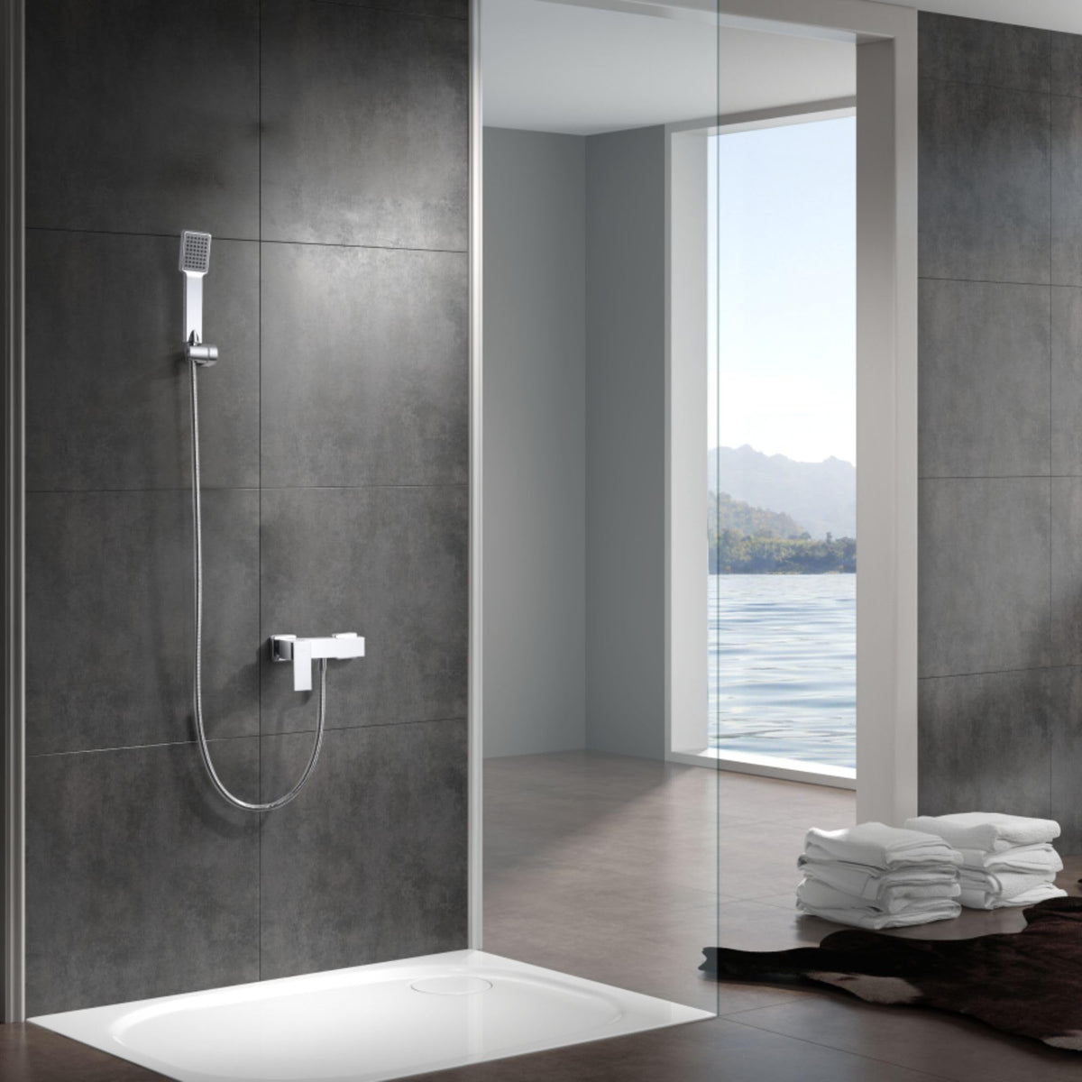 SINGLE-LEVER SHOWER MIXER PISA SERIES