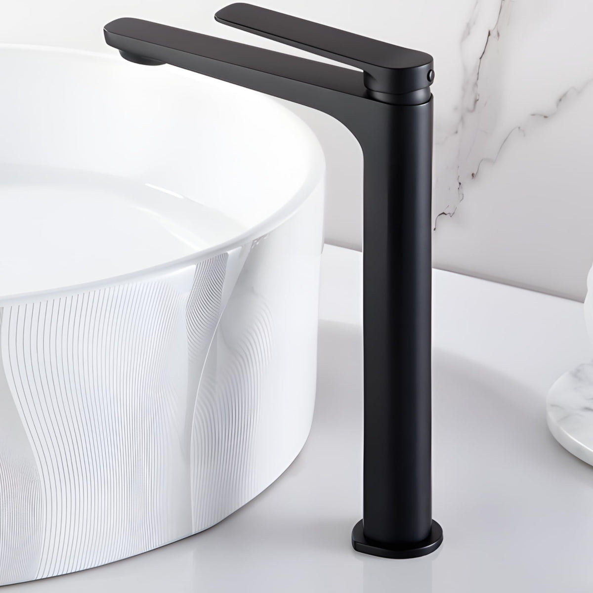 GRIFO LAVABO CAÑO ALTO MONOMANDO SERIE NÁPOLES