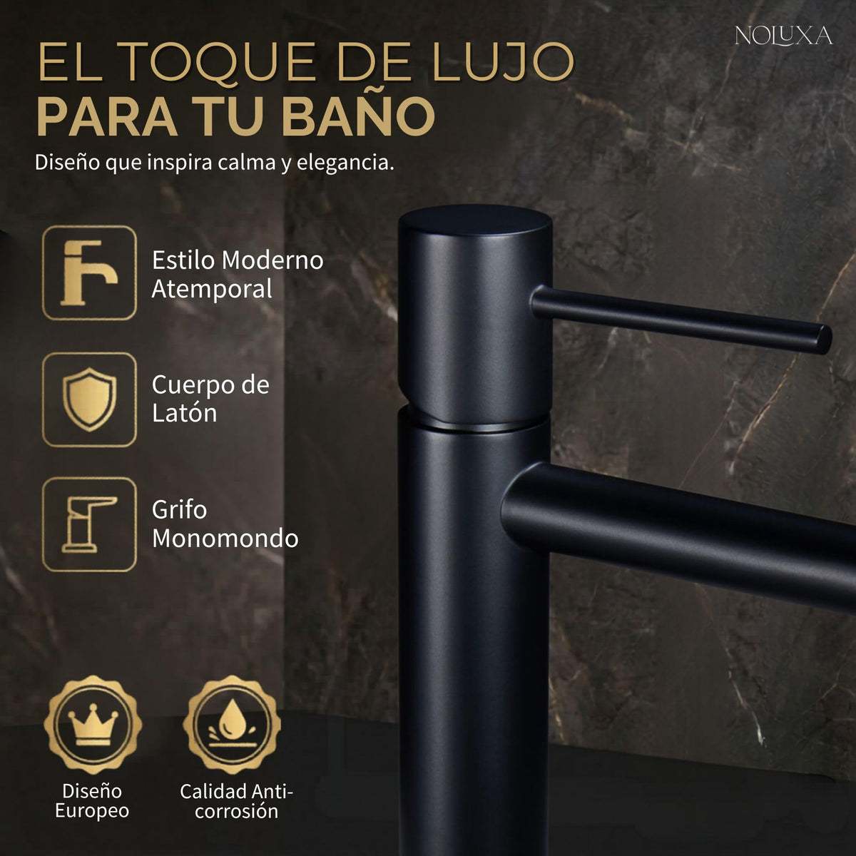 Mitigeur de lavabo à bec bas Série MONZA