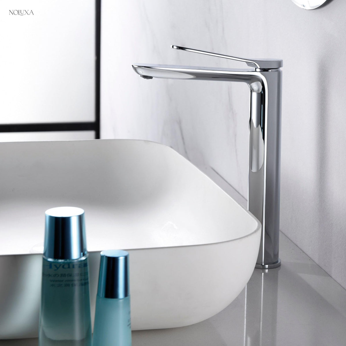 GRIFO LAVABO CAÑO ALTO MONOMANDO SERIE DINAMARCA
