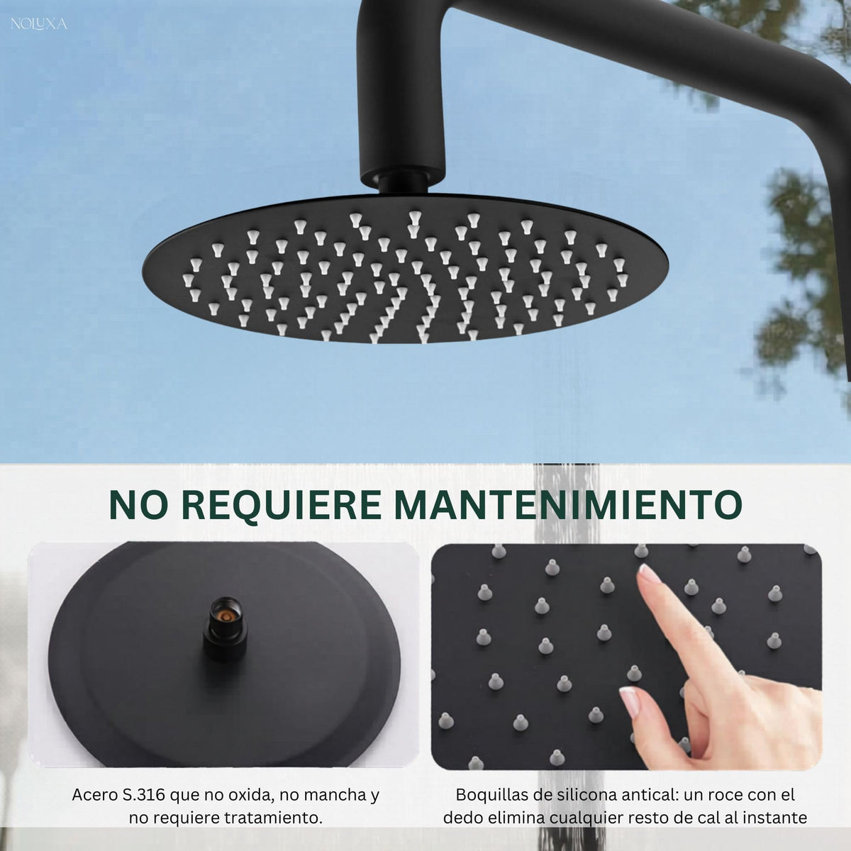 DUCHA PISCINA EXTERIOR EN ACERO INOX. S.316 SERIE MICHIGAN