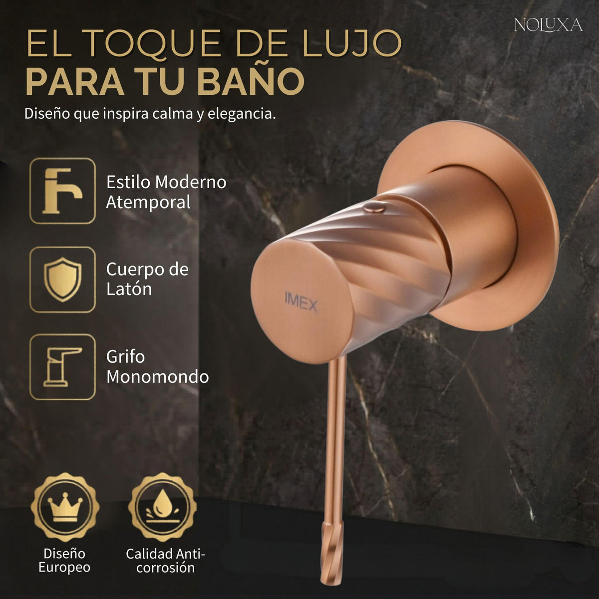 GRIFO LAVABO EMPOTRADO MONOMANDO SERIE BLESS