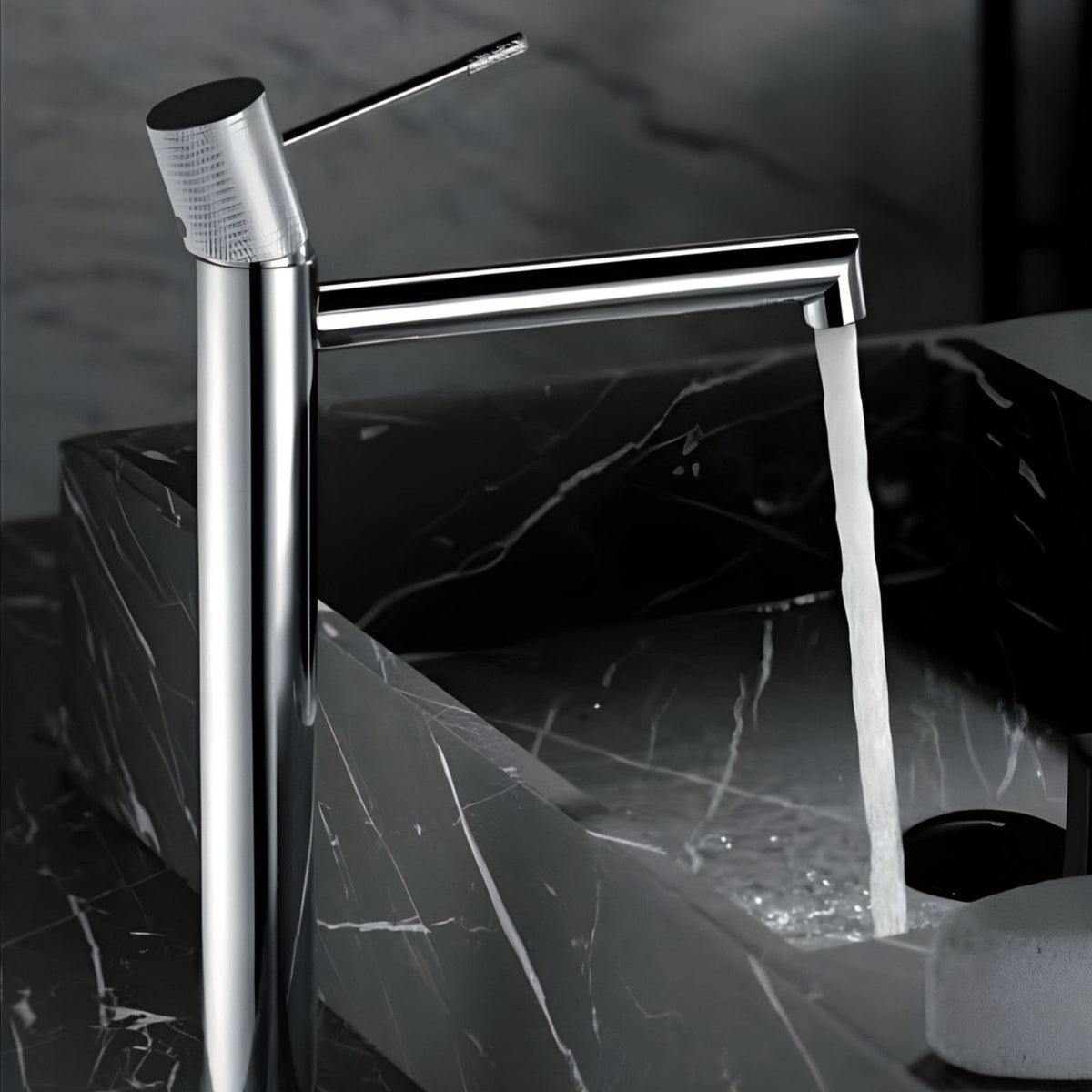 Tall-spout single-lever basin mixer LINE SERIES