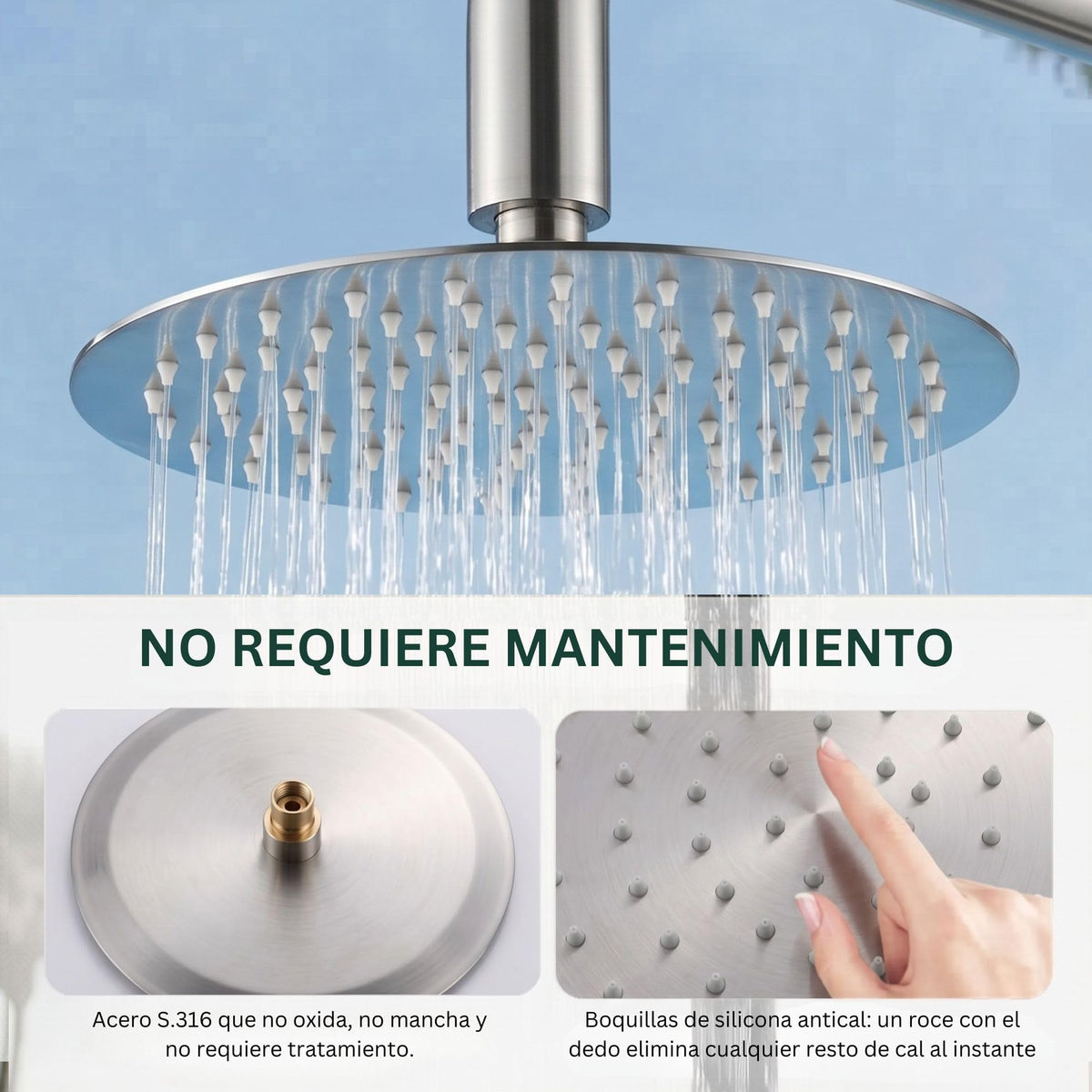 DUCHA PISCINA EXTERIOR EN ACERO INOX. S.316 SERIE ALASKA
