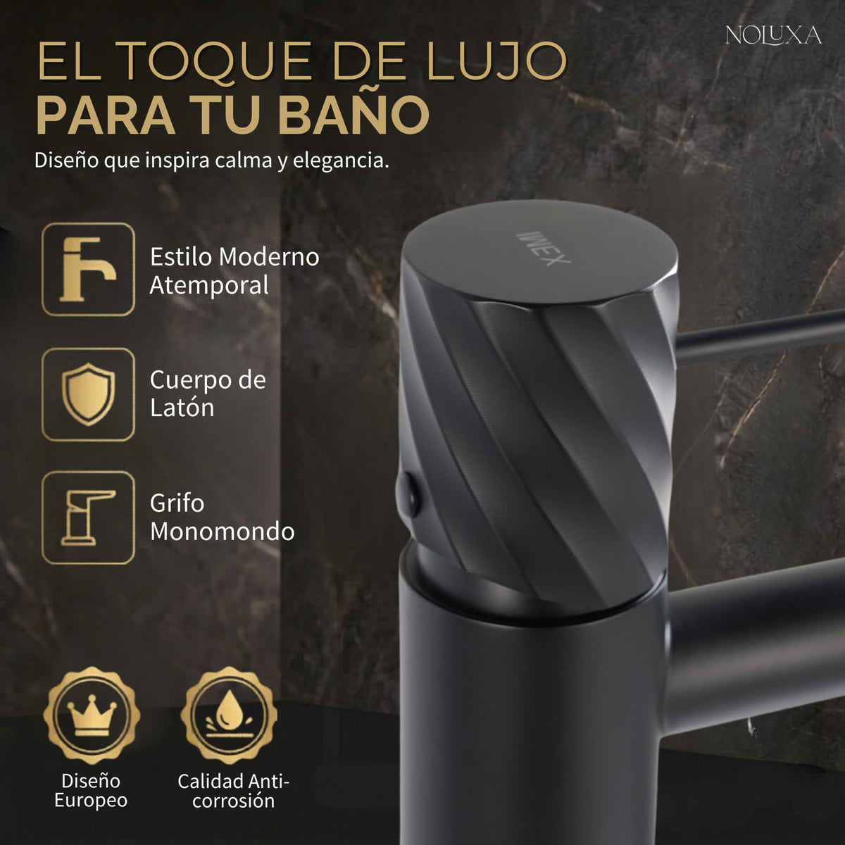 Miscelatore monocomando per lavabo con canna bassa Serie BLESS