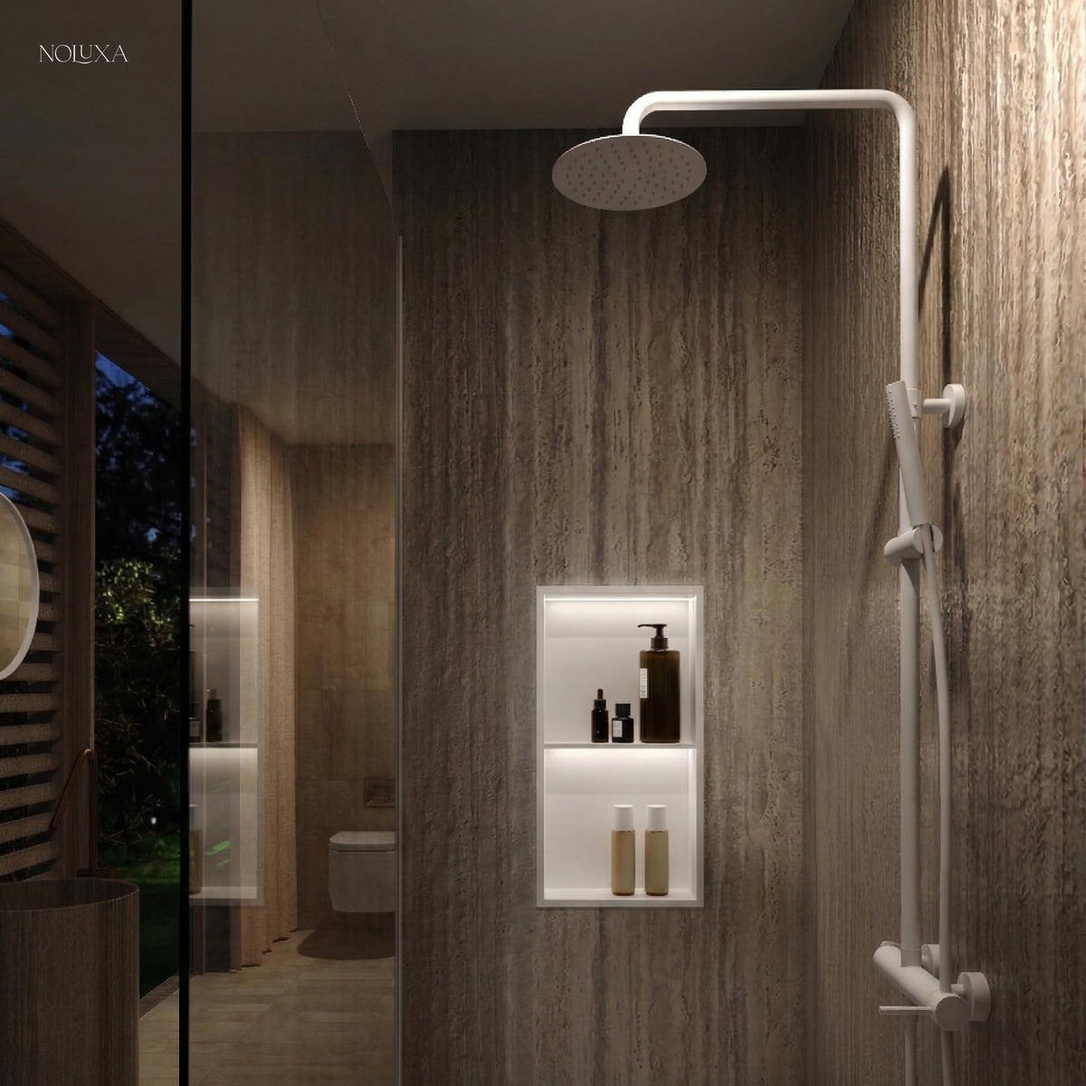 HORNACINA DOBLE 33X63CM CON LUZ LED SERIE MARSHALL