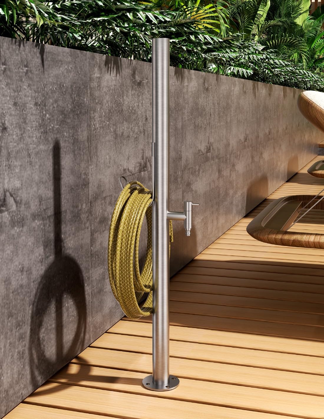 GRIFO POSTE DE JARDÍN EN ACERO INOX. S.316 SERIE DENALI