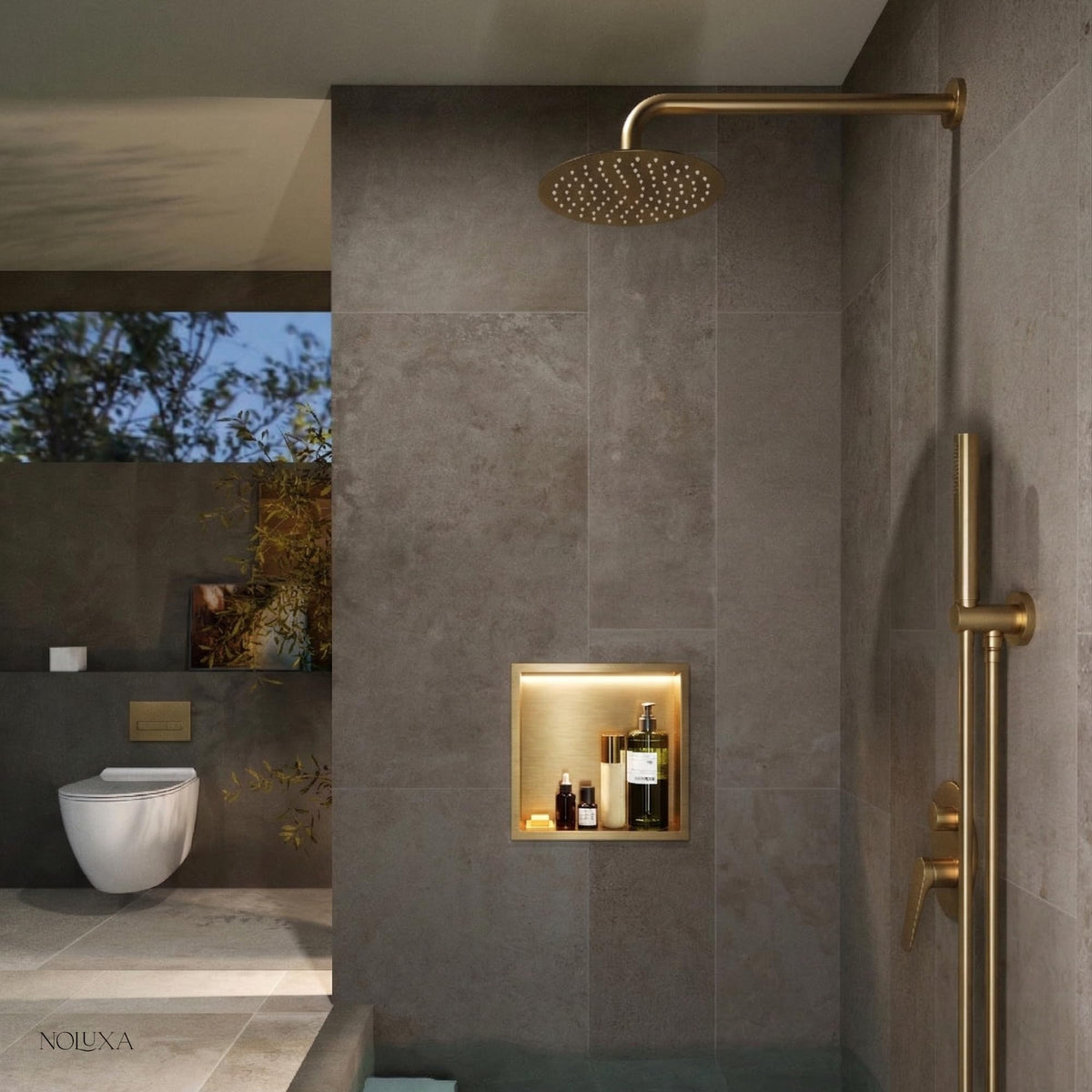 HORNACINA CUADRADA 33X33CM CON LUZ LED SERIE INDIC