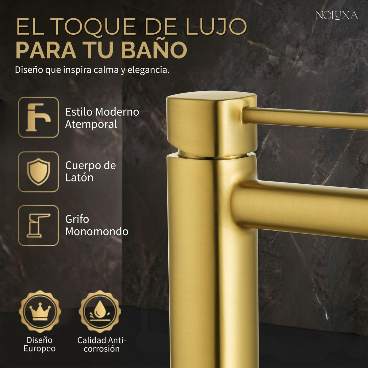 Mitigeur de lavabo à bec bas Série TOSCANA