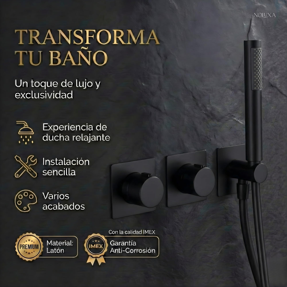 DUCHA EMPOTRADA TERMOSTÁTICA SERIE NEPAL
