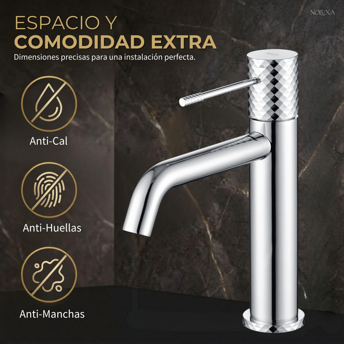 Low-spout single-lever basin mixer GÉNOVA SERIES