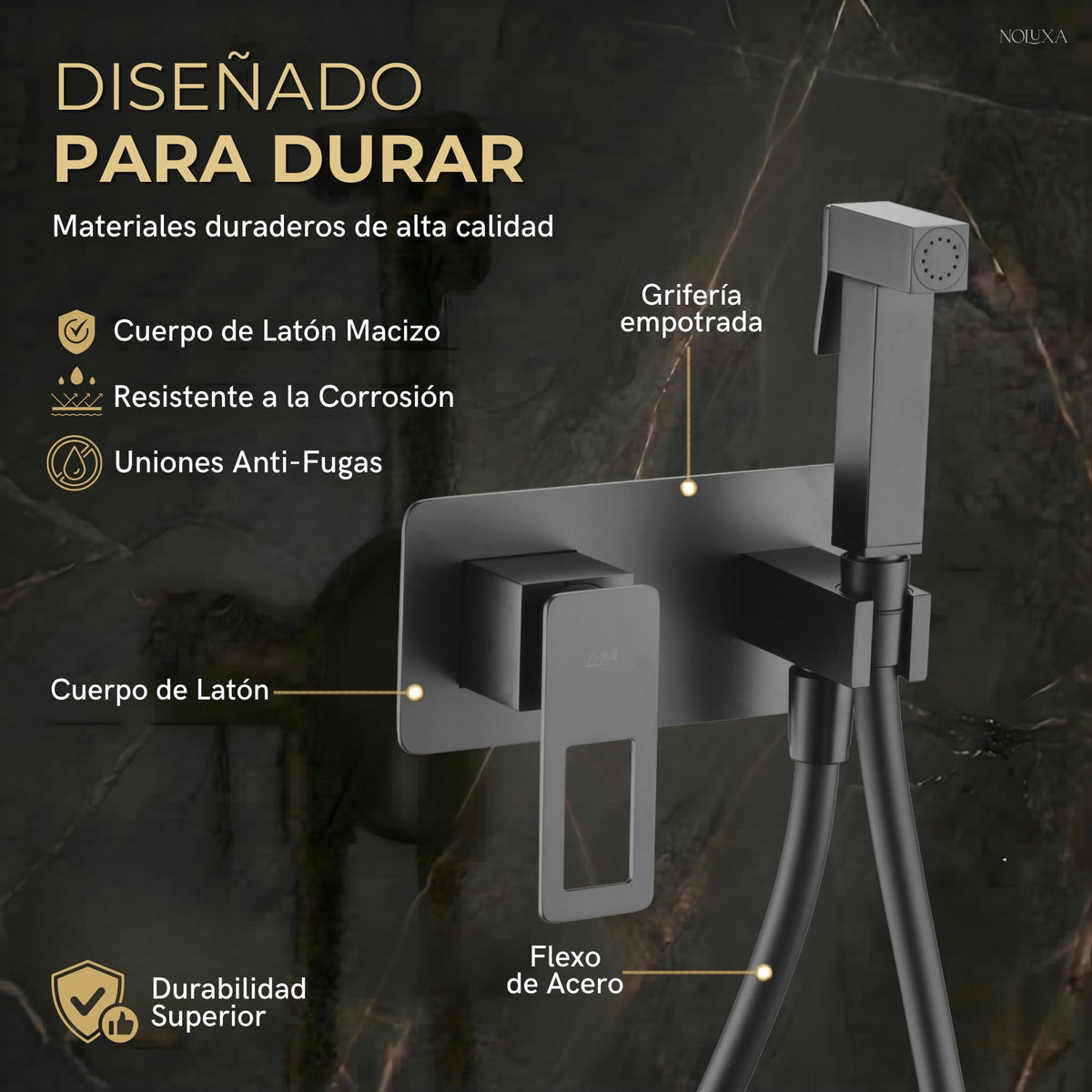 DUCHA HIGIÉNICA EMPOTRADA PARA WC SERIE SUECIA