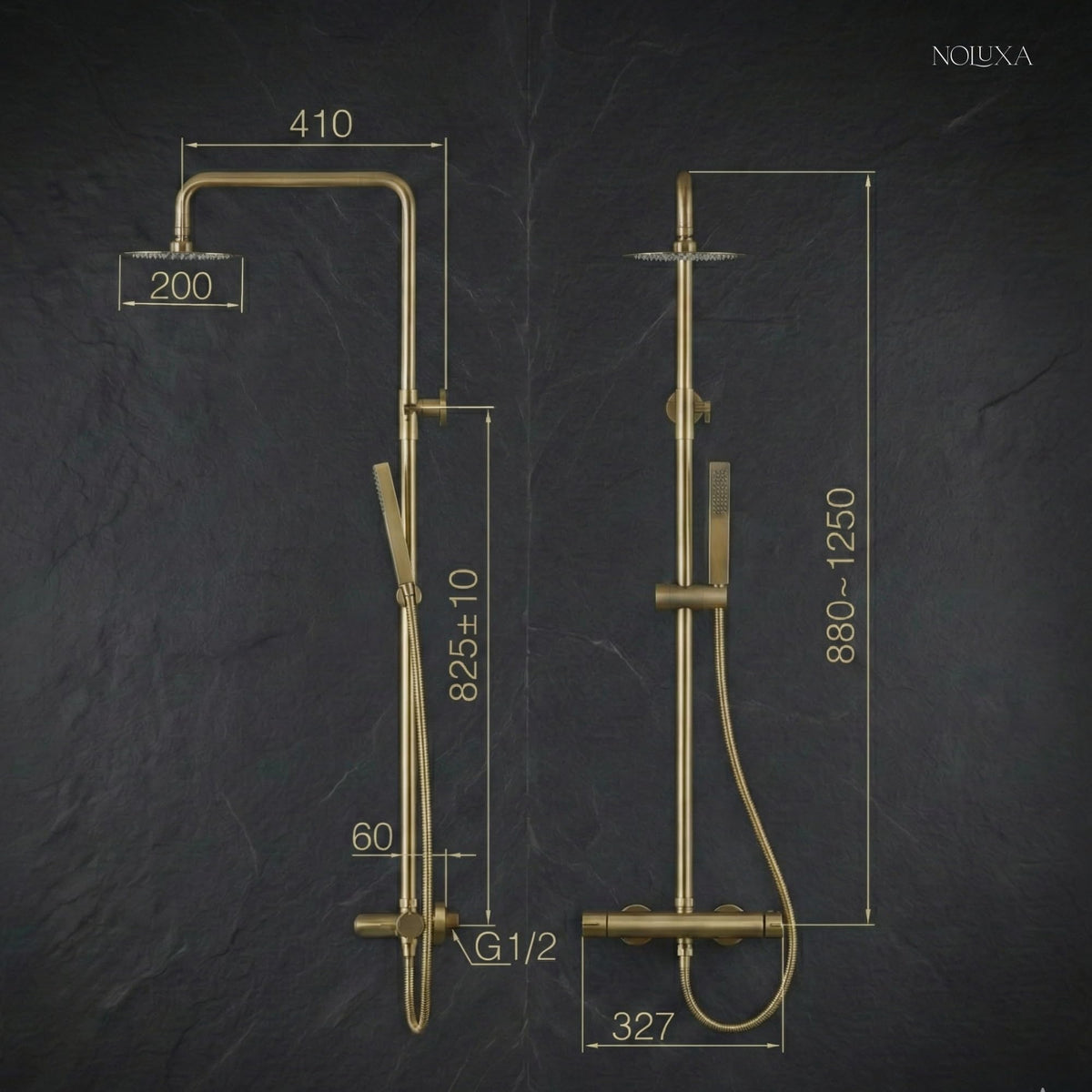 COLUMNA DE DUCHA MONOMANDO SERIE DINAMARCA