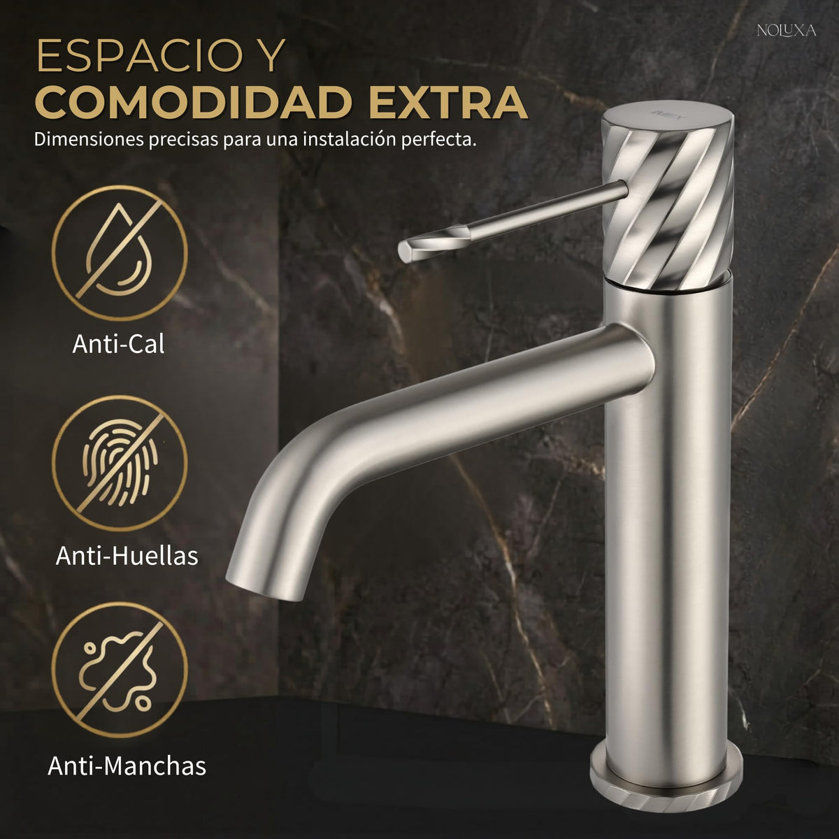 Miscelatore monocomando per lavabo con canna bassa Serie BLESS