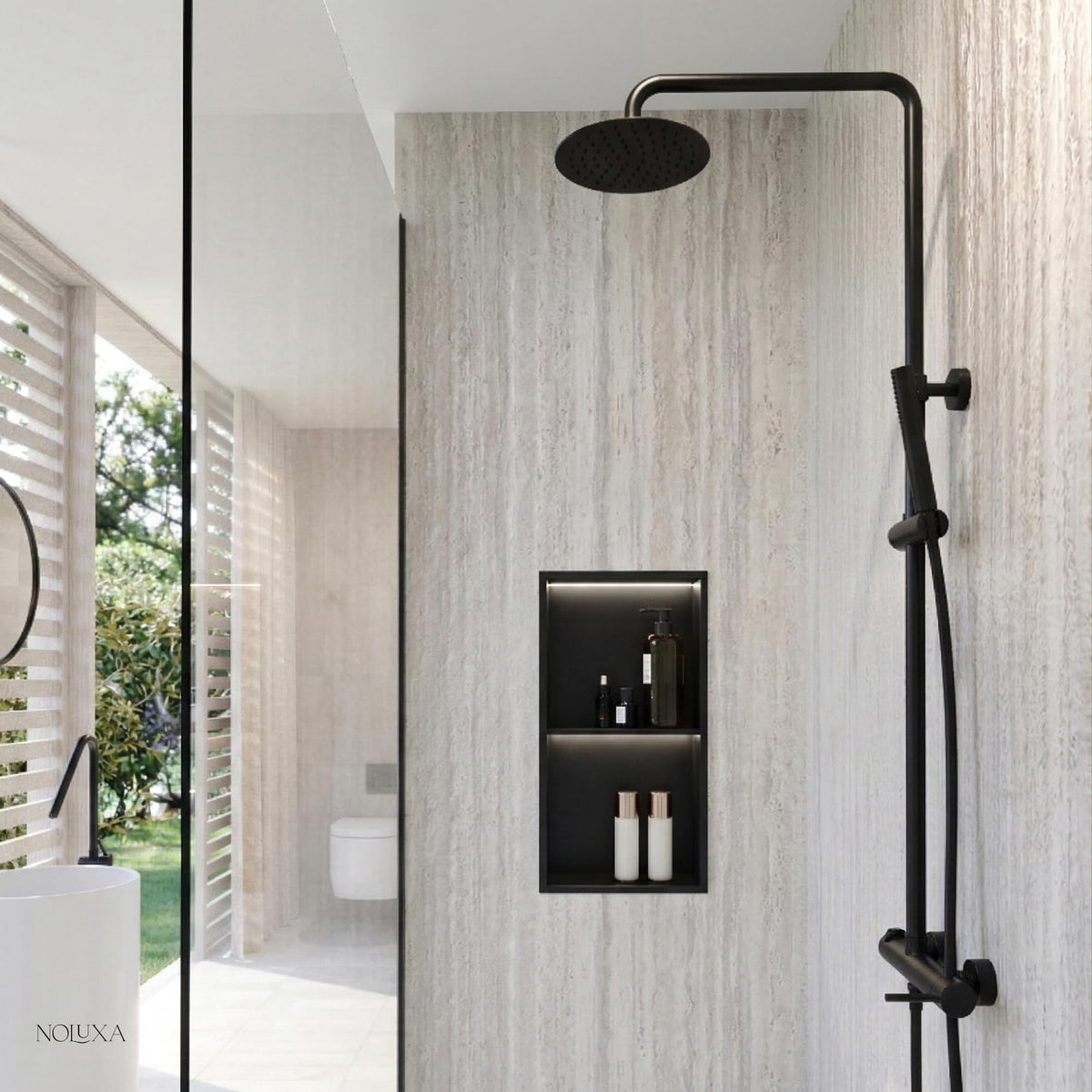 HORNACINA DOBLE 33X63CM CON LUZ LED SERIE MARSHALL