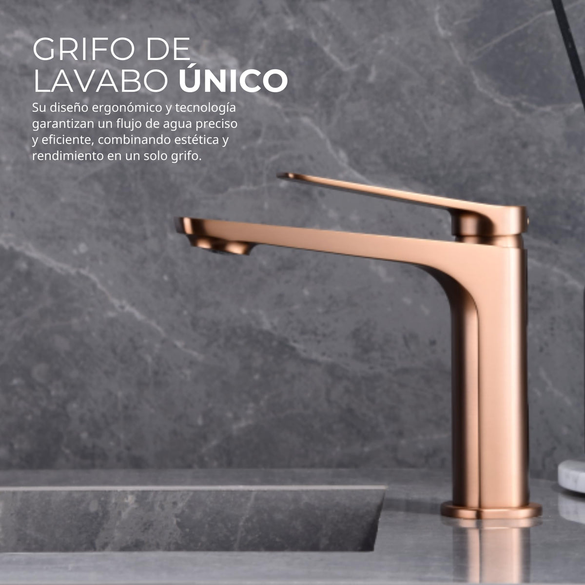 GRIFO LAVABO CAÑO BAJO MONOMANDO SERIE NÁPOLES