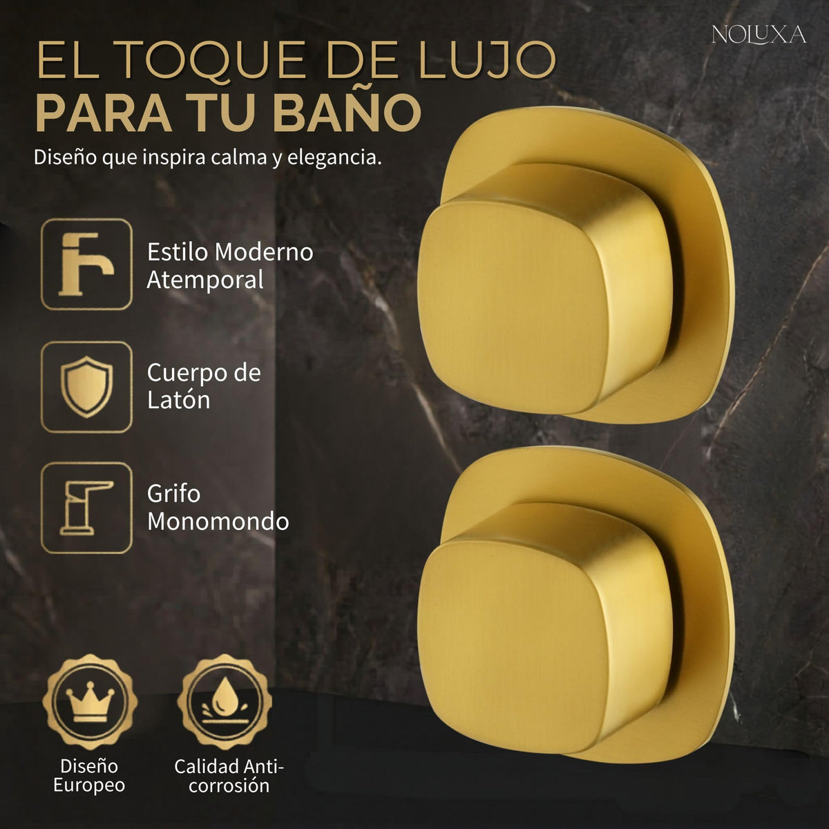 GRIFO LAVABO EMPOTRADO BIMANDO SERIE TOSCANA
