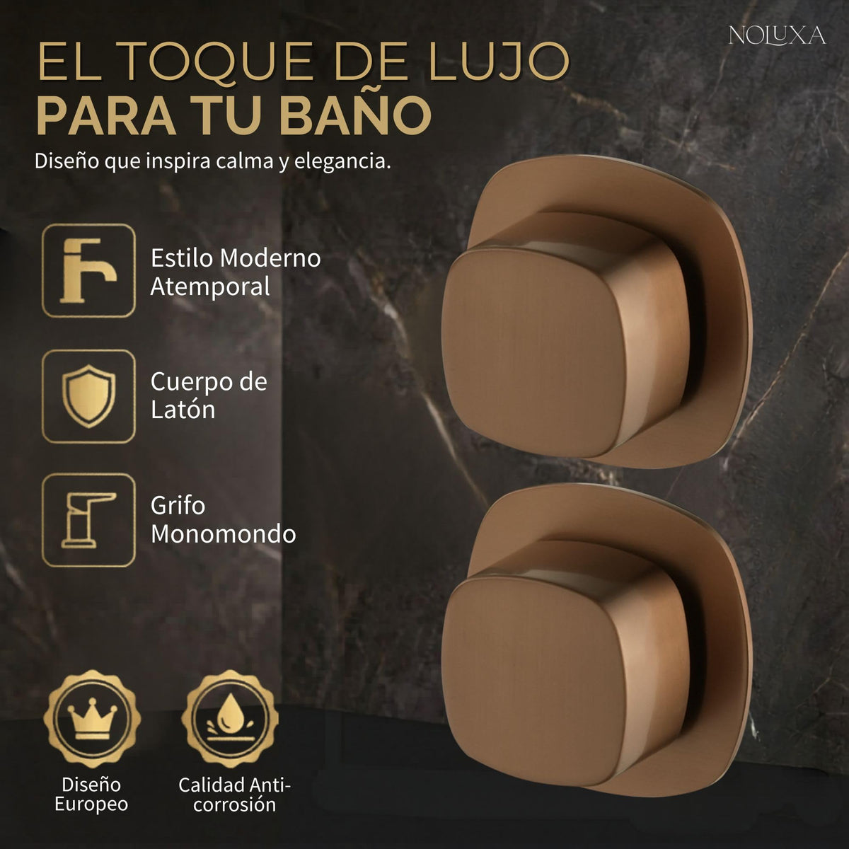 GRIFO LAVABO EMPOTRADO BIMANDO SERIE TOSCANA