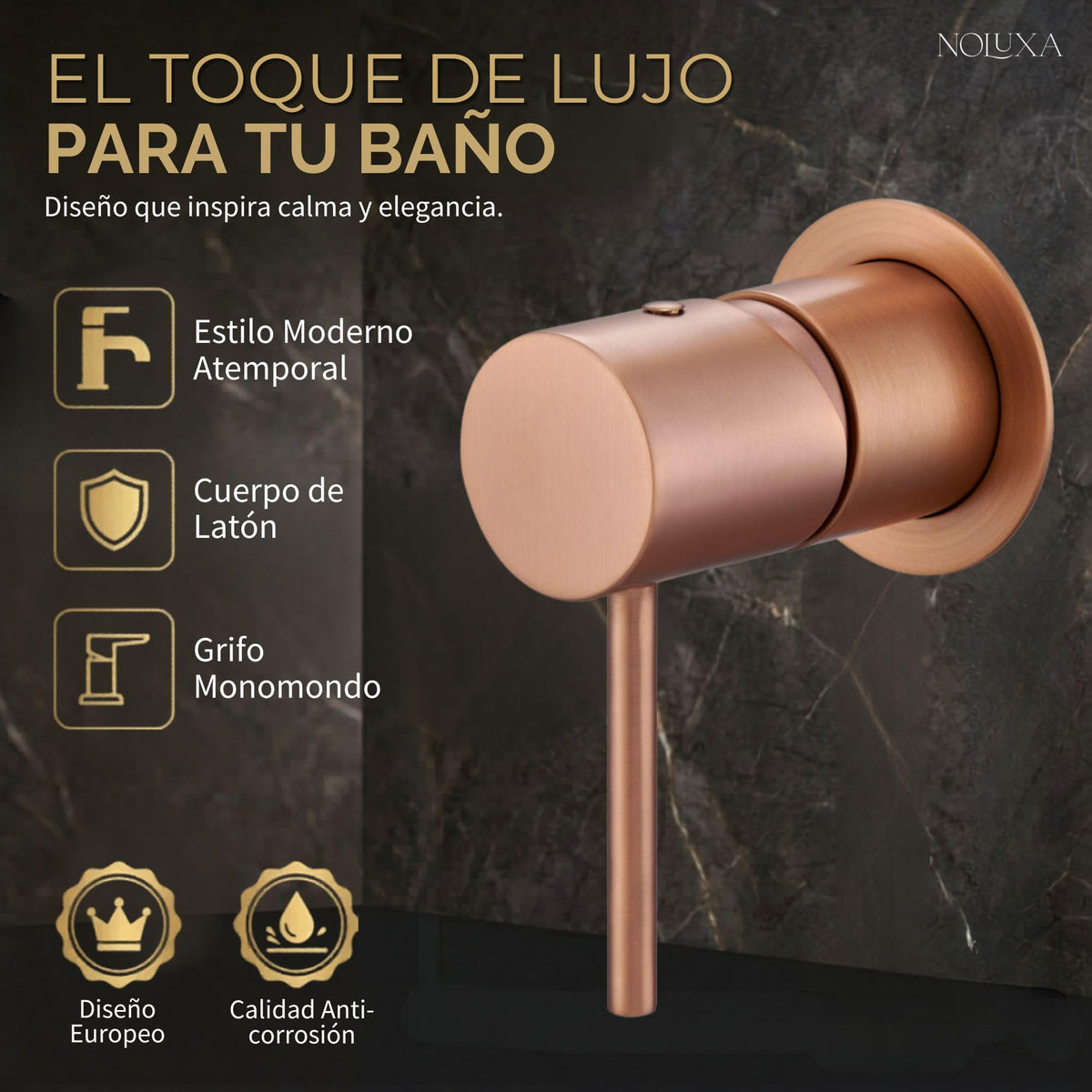 GRIFO LAVABO EMPOTRADO MONOMANDO SERIE MONZA