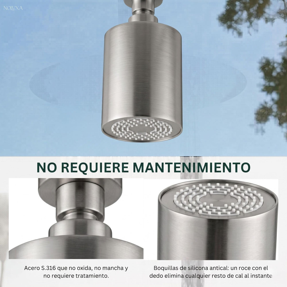 DUCHA PISCINA EXTERIOR EN ACERO INOX. S.316 SERIE POOL