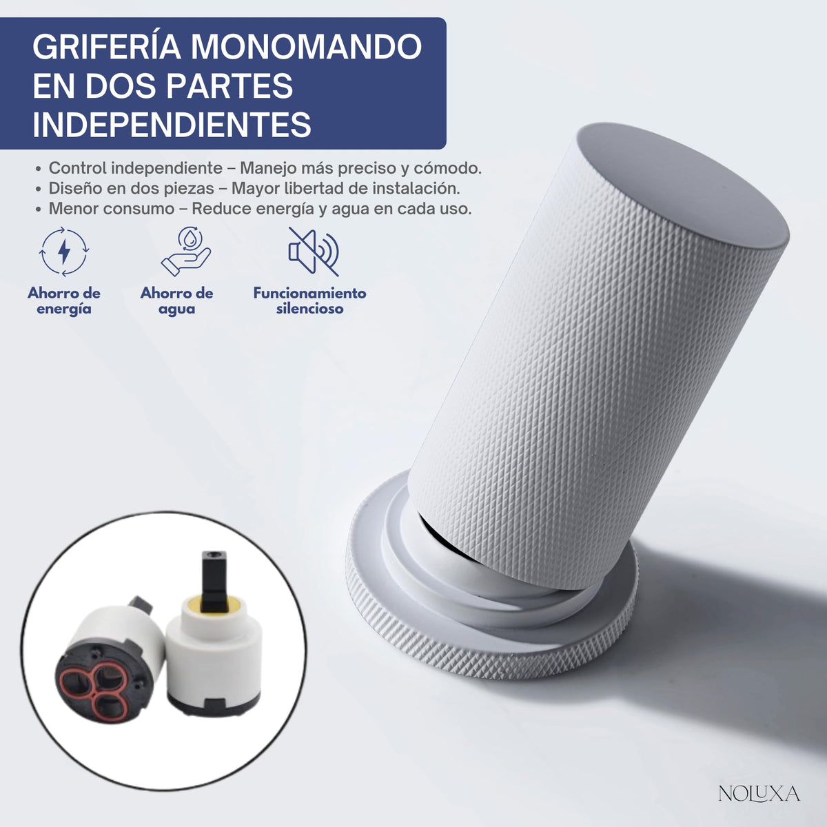 GRIFERÍA DE COCINA MANACOR Blanco Mate
