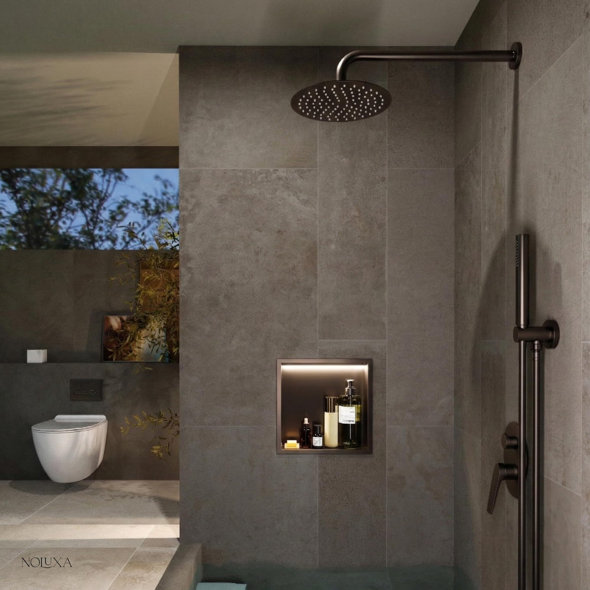 HORNACINA CUADRADA 33X33CM CON LUZ LED SERIE INDIC
