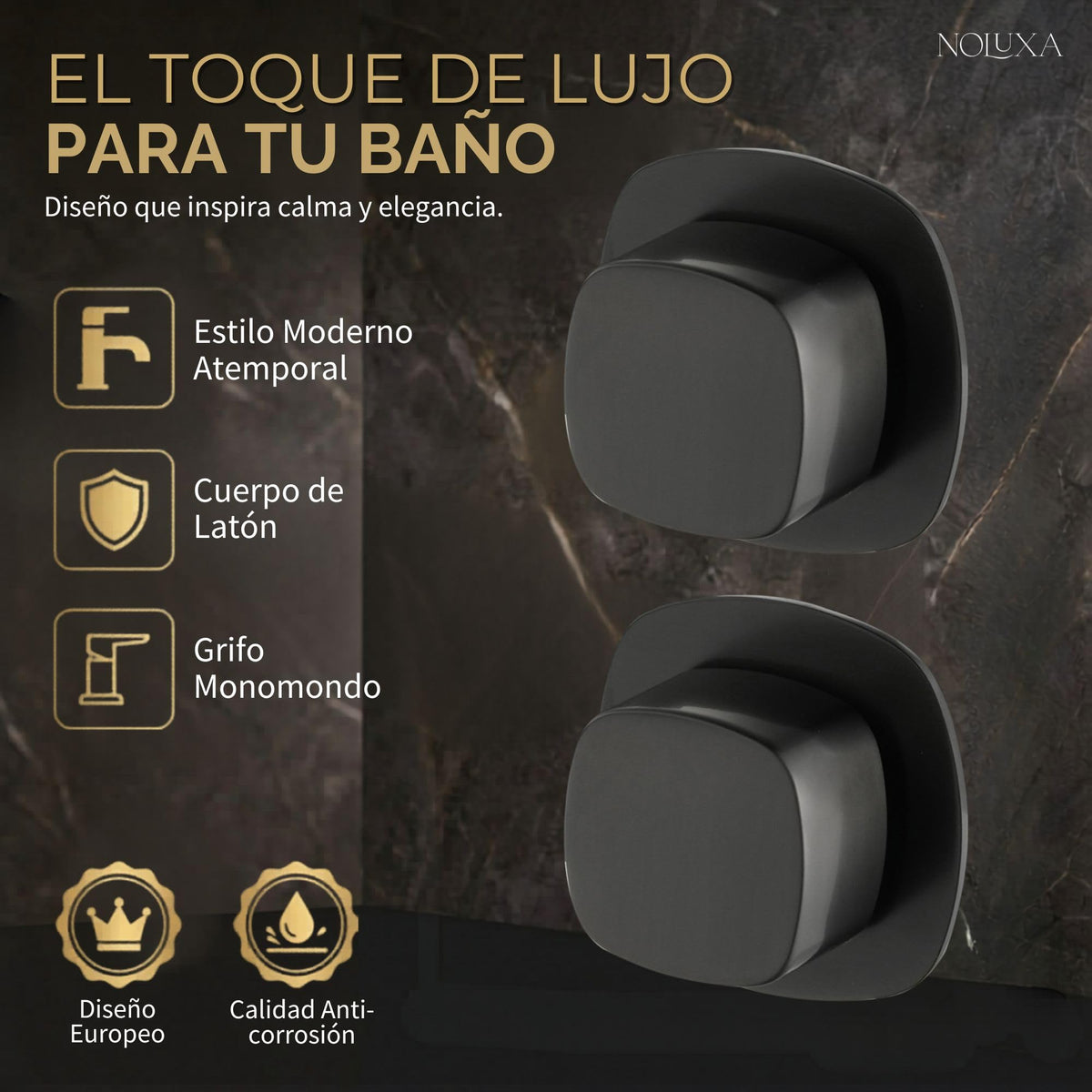 GRIFO LAVABO EMPOTRADO BIMANDO SERIE TOSCANA