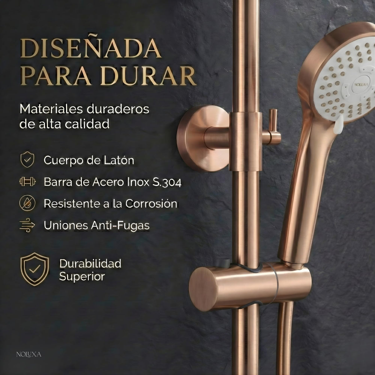 COLUMNA DE DUCHA MONOMANDO SERIE ROMA