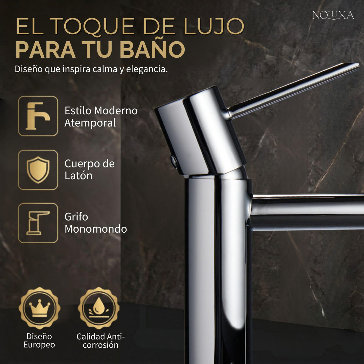 Mitigeur de lavabo à bec bas Série MONZA