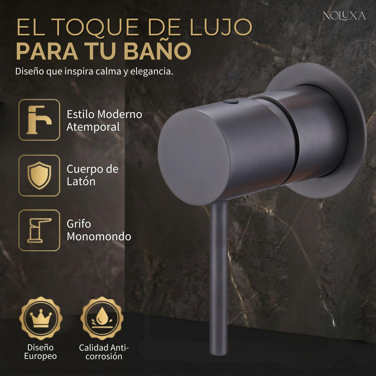GRIFO LAVABO EMPOTRADO MONOMANDO SERIE MONZA
